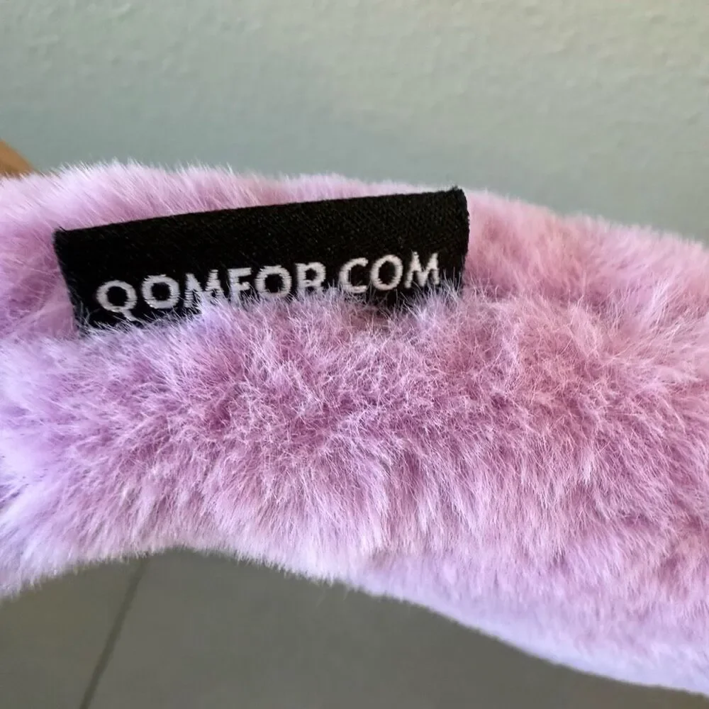 Qomford Fuzzy Purple Hot Water Bottle